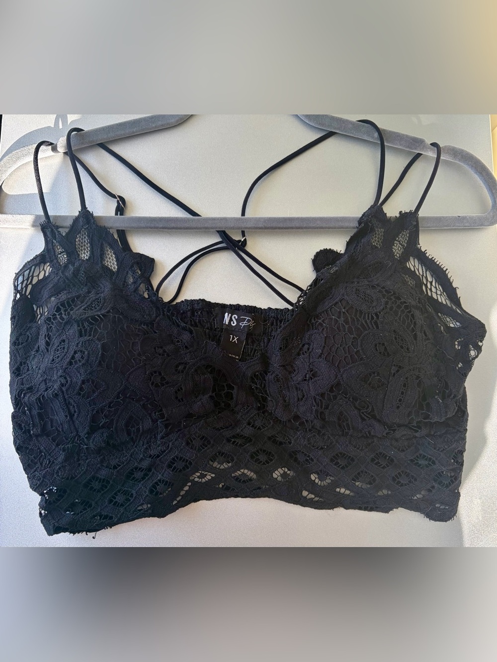 🍊 SWS Lace Strappy Bralette. 1X.